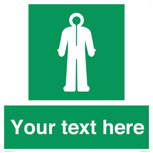 Custom sign safe condition Survival clothing